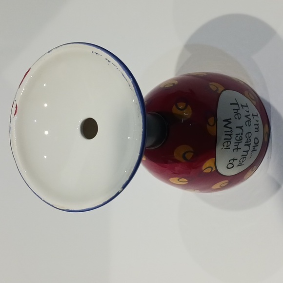 Wine Glass - "I'm Old...I've Earned The Right To Wine" - Picture 3 of 6